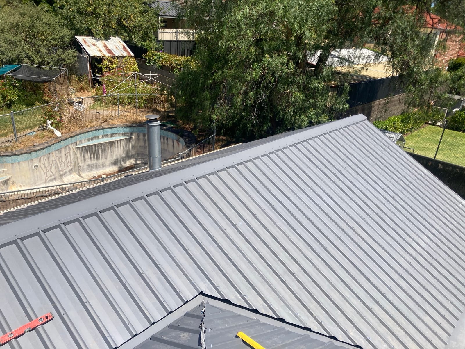 Completed Colorbond roof replacement in Torrens Park, Adelaide by Pro Roof and Gutter